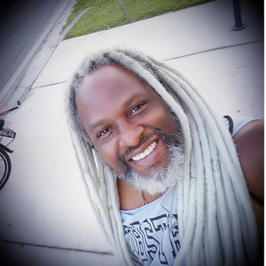 Dreadlocks Extensions cheveux humains gris