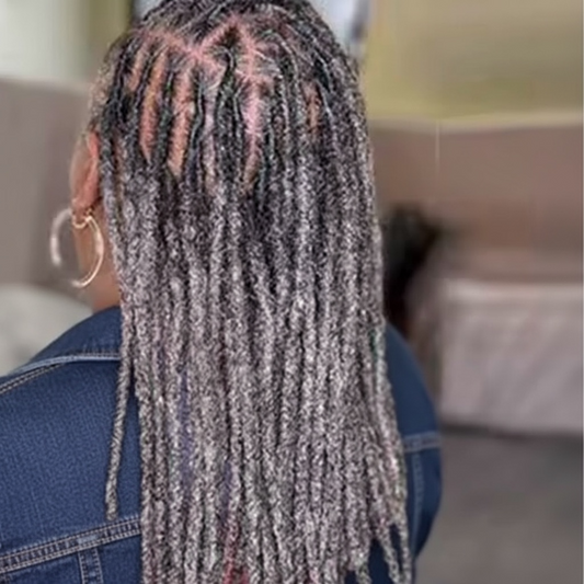 Dreadlocks Cheveux Humains Sel et Poivre