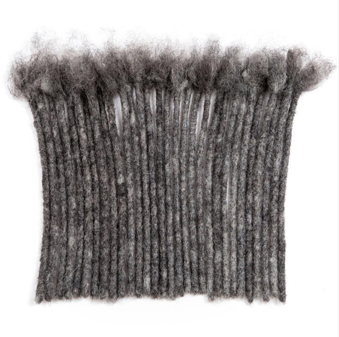 Dreadlocks Cheveux Humains Sel et Poivre – principale