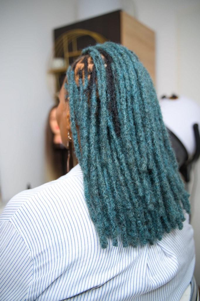 Dreadlocks Cheveux Humains Turquoise – photo principale