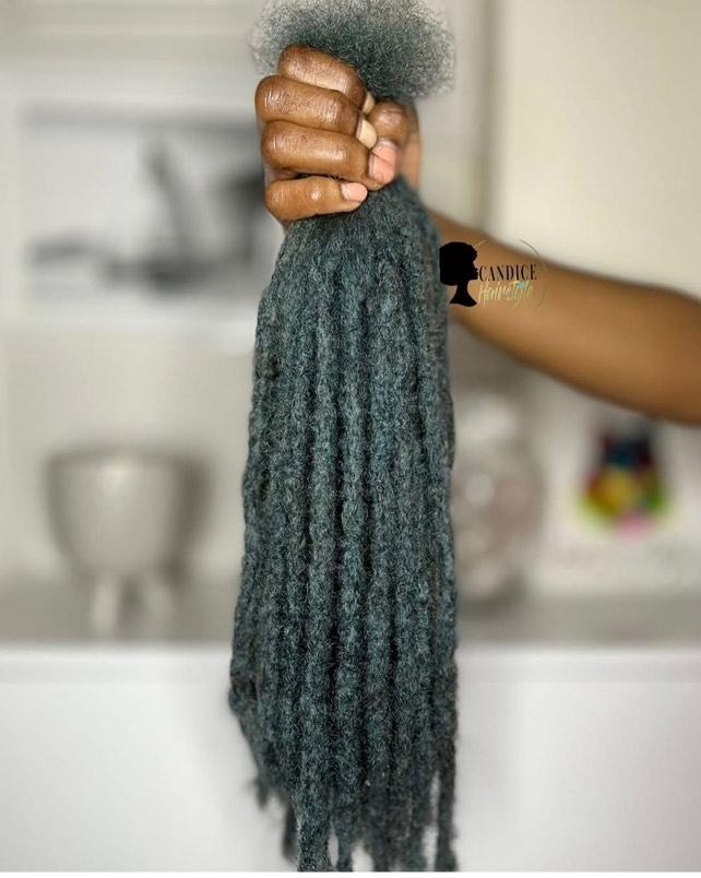 Dreadlocks Cheveux Humains Turquoise – photo 3