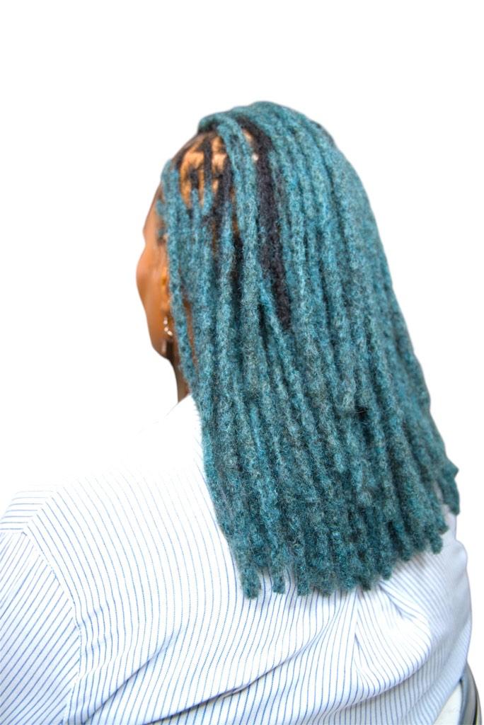 Dreadlocks Cheveux Humains Turquoise – photo 2