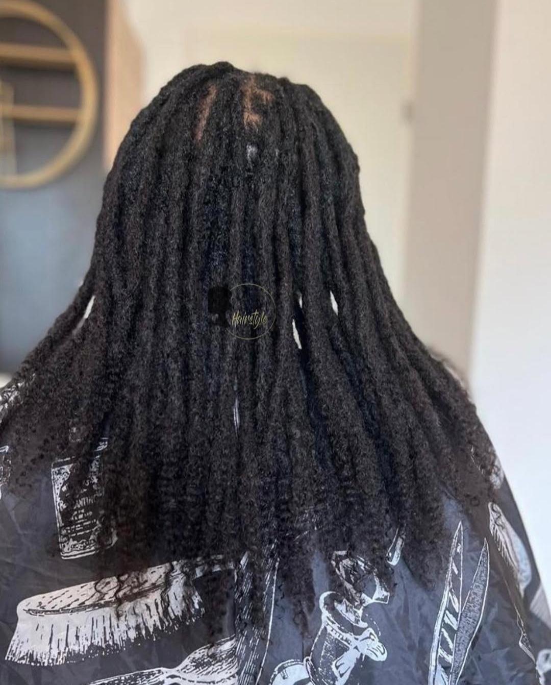 Dreadlocks Cheveux Humains Noir Naturel – Style Bohème – photo 3